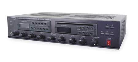 SPECO TECHNOLOGIES Amplifier, 60W, CD, Tuner P60FACD