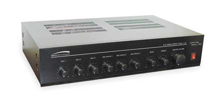SPECO TECHNOLOGIES Amplifier, 60W, Mixer PMM60A
