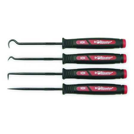 Dominator Hook and Pick Set, 10 In, 4 Pc 60000