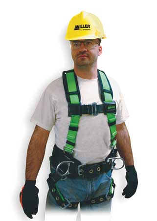 Honeywell Miller Full Body Harness, L/XL, Polyester 650CN-BDP/UGN