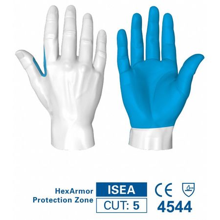 Hexarmor Cut Resistant Coated Gloves, A7 Cut Level, Natural Rubber Latex, 2XL, 1 PR 9011-XXL (11)