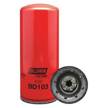BALDWIN FILTERS Oil Filter, Spin-On, Dual-Flow BD103