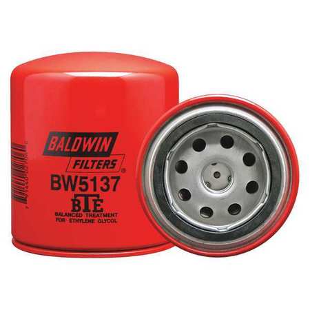 BALDWIN FILTERS Coolant Filter, 3-11/16 x 4-13/32 In BW5137