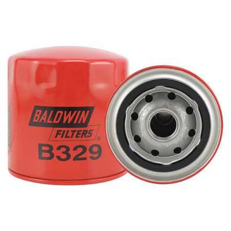 BALDWIN FILTERS Oil Fltr, Spin-On, 3-7/8"x3-11/16"x3-7/8" B329