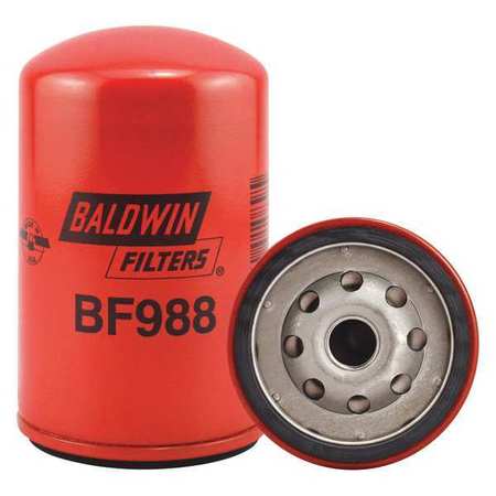 BALDWIN FILTERS Fuel Filter, 4-27/32 x 3-1/32 x 4-27/32In BF988