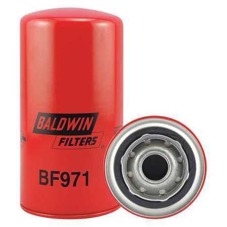 Baldwin Filters Fuel Filter, 7 1/8 in Length, 3 11/16 in Outside Dia BF971