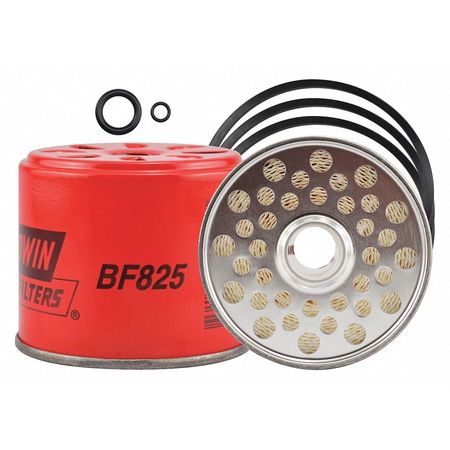 BALDWIN FILTERS Fuel Filter, 2-13/16 x 3-7/16 x 2-13/16In BF825