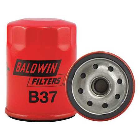 BALDWIN FILTERS Oil Filter, Spin-On, Full-Flow B37