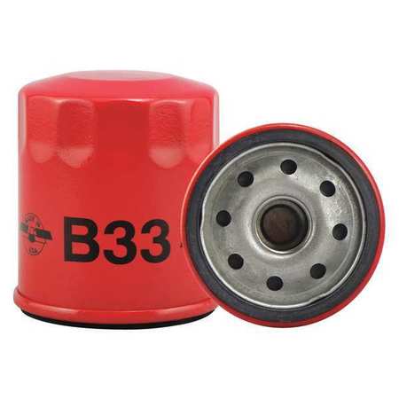 BALDWIN FILTERS Oil Filter, Spin-On, Full-Flow B33