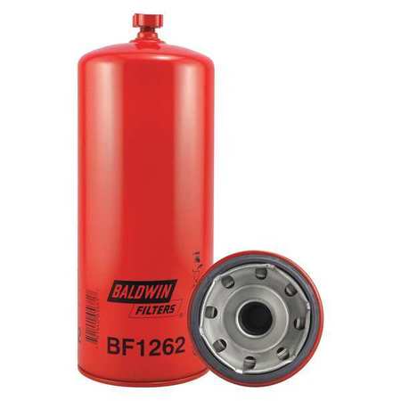 Baldwin Filters Fuel Filter, 12 1/16 in Length, 4 21/32 in Outside Dia BF1262