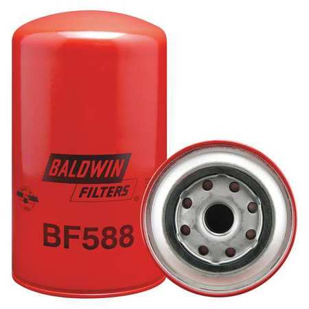 Baldwin Filters Fuel Filter, 7-11/32 x 4-1/4 x 7-11/32 In BF588