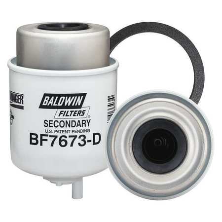 Baldwin Filters Fuel Filter, 5-7/32 x 3-9/32 x 5-7/32 In BF7673-D