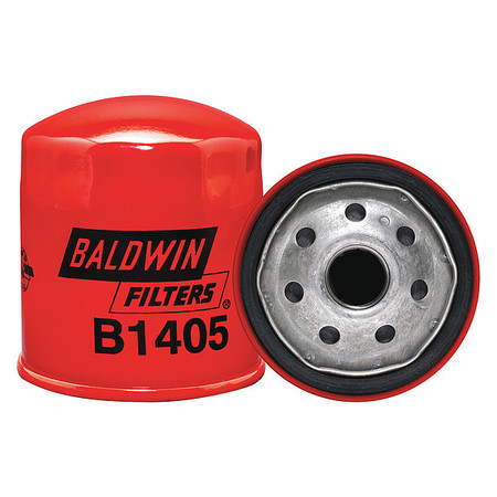 Baldwin Filters Oil Filter, Spin-On, 3-1/2"x3-1/32"x3-1/2" B1405