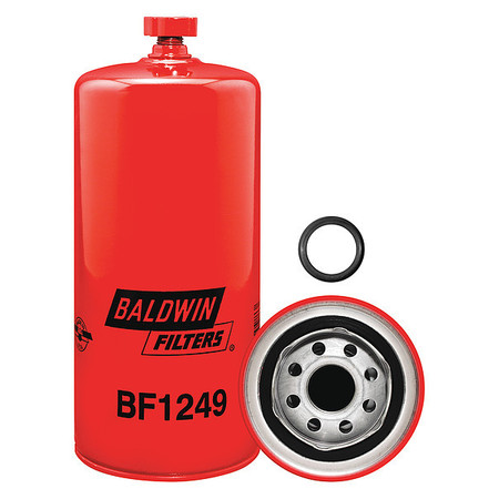Baldwin Filters Fuel Filter, 8-29/32x3-11/16x8-29/32 In BF1249