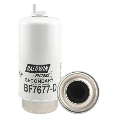 Baldwin Filters Fuel Filter, 7-5/8 x 3-9/32 x 7-5/8 In BF7677-D