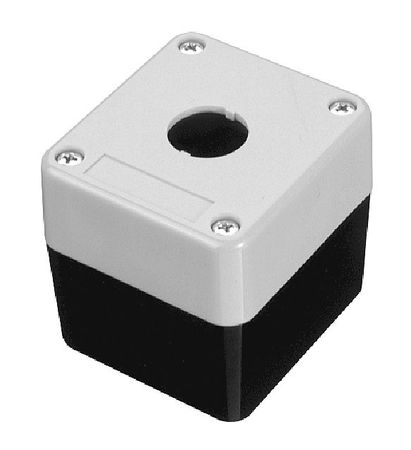 OMRON Pushbutton Enclosure, 2.67 in., 1 Hole A22Z-B101Y