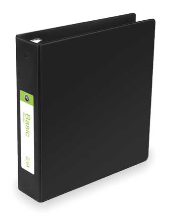 Wilson Jones 2" Round Ring Basic Binder, Black W368-44NBPP