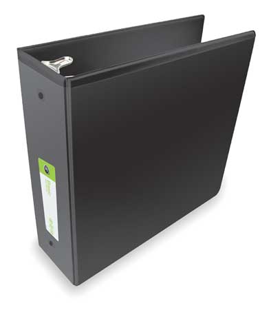 Wilson Jones 3" Round Ring Basic Binder, Black W362-49BPP