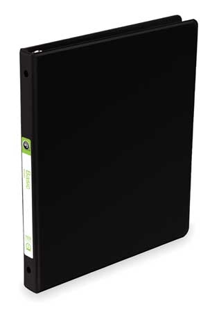 Wilson Jones 1/2" Round Ring Basic Binder, Black W368-13NBPP