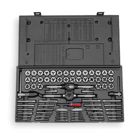 Vermont American Tap and Die Set, 75 pc, Carbon Steel 21741