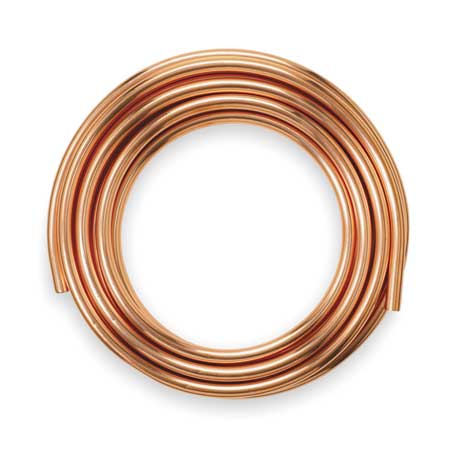 Streamline Coil Copper Tubing, 5/8 in Outside Dia, 20 ft Length, Type L LSC4020P