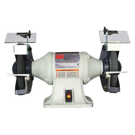 DAYTON Bench Grinder, 10 in Max. Wheel Dia, 1 in Max. Wheel Thickness, 36/60 Grinding Wheel Grit 2LKT2