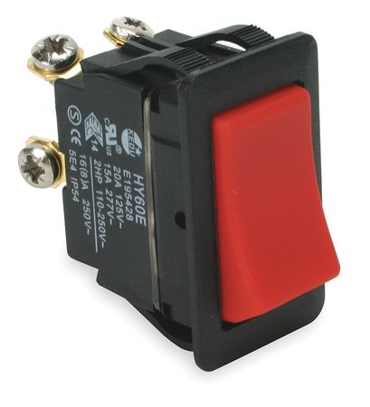 POWER FIRST Rocker Switch, DPST, 4 Connections 2LNF5