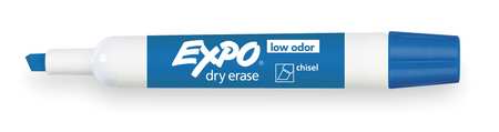 EXPO Dry Erase Marker, Chisel Tip, Blue PK12 Low Odor 80003