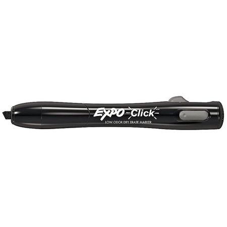Expo Retractable, Low Odor Dry Erase Marker, Chisel Tip Black PK12 1741920