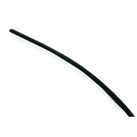 Synflex Tubing, 1/4 In OD, 250 Ft L, Black 1219-44003