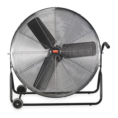 Dayton Mobile Air Circulator 30" Non-Oscillating, 115VAC, 5050/5750/6200 CFM 2MA12