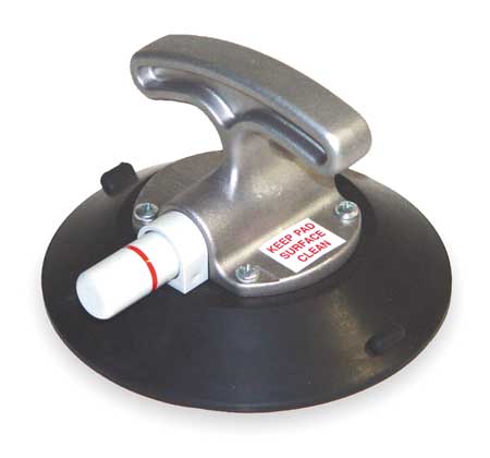 Woods Powr-Grip Suction Cup Lifter, 6 In Dia, T-Handle TL6HG