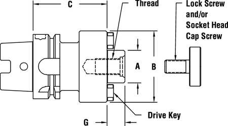 Parlec Shell Mill Holder, CAT50, Pilot Di 1.50 In C50-15SM6