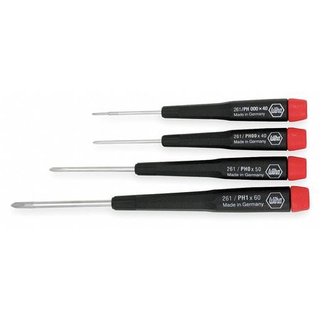 WIHA Precision Screwdriver Set, Phillips, 4pcs. 26194