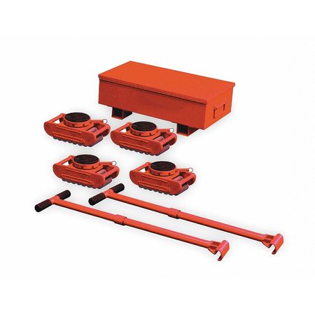 DAYTON Equipment Roller Kit, Swivel, 88,000 lb. Cap 2MPR2