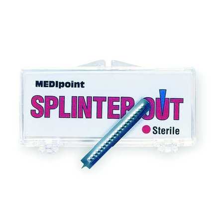 MEDIPOINT Splinter Remover, Steel, PK10 76512