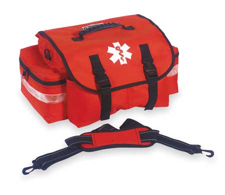 ERGODYNE Bag/Tote, Trauma Bag, Orange, 600D Polyester W/ Reinforced Backing, 2 Pockets GB5210