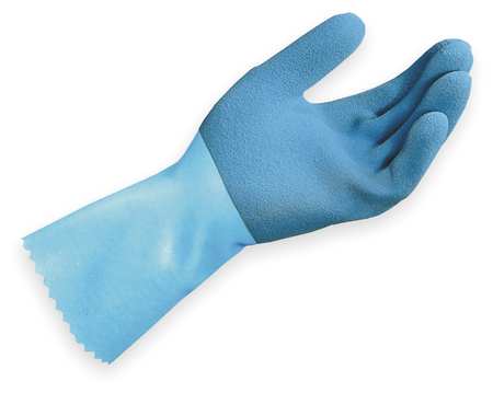 MAPA 12" Chemical Resistant Gloves, Natural Rubber Latex, 6, 1 PR LL-301