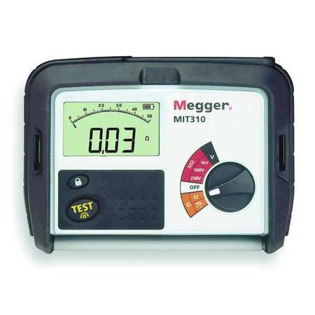 Megger Battery Operated Megohmmeter, 1000VDC MIT310-EN