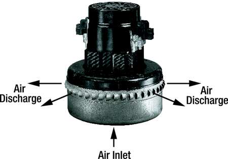 Ametek Vacuum Motor/Blower, Peripheral, 3 Stage, 1 Speed, Acustek 116514-13