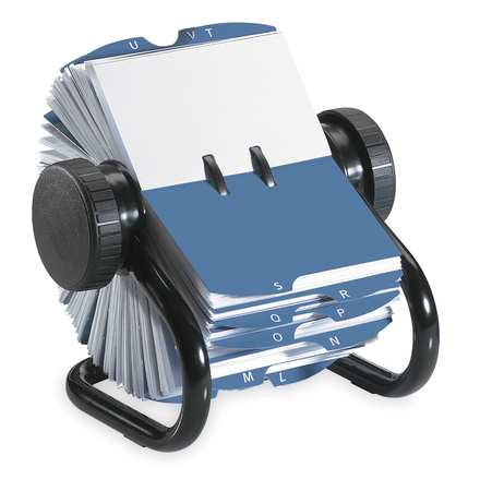 ROLODEX Rotary Card File, 200 Ct, Metal 67236