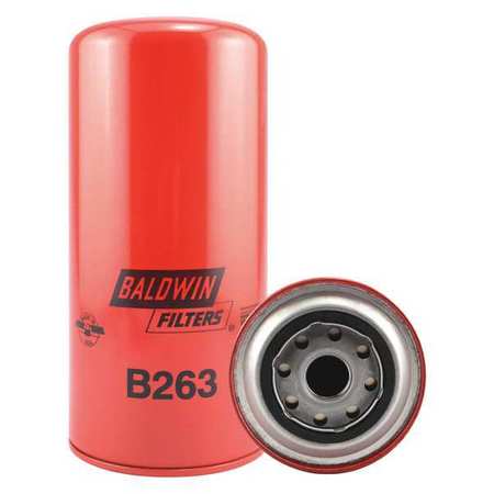 BALDWIN FILTERS Oil Filter, Spin-On, Full-Flow B263