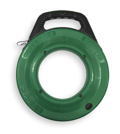 Greenlee Fish Tape, 1/8 In x 125 ft, Steel FTS438-125