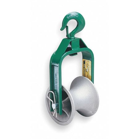 Greenlee Cable Puller Sheave, Hook Type, 24 In 653