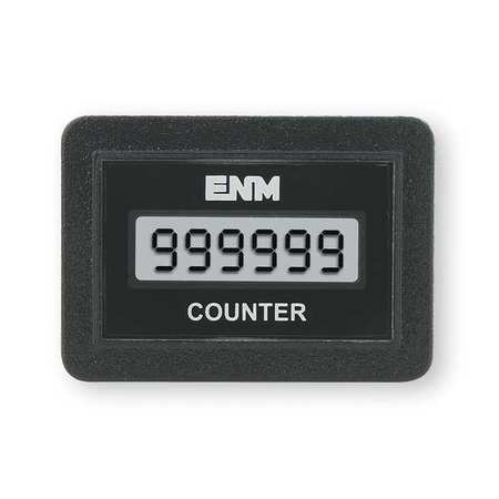 Enm Electronic Counter, 6 Digits, LCD C1141BB