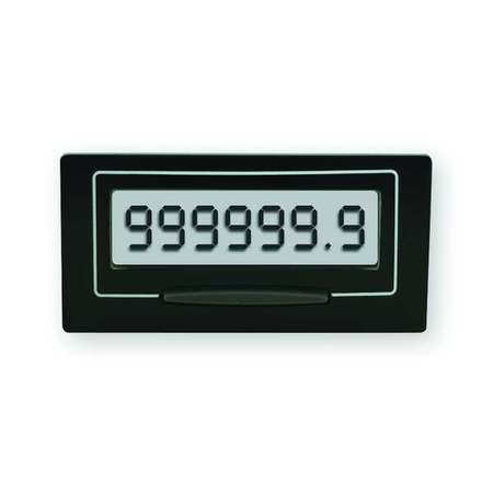 ENM LCD Hour Meter, Self Powered, Rectangular L6C