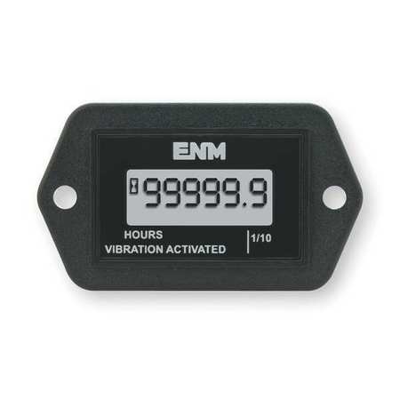 ENM Hour Meter, LCD, Flange, Rectangular T54C1