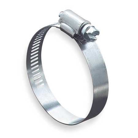 ZORO SELECT Hose Clamp, 2 to 4 In, SAE 56, SS, PK10, Screw Size: 5/16 in 5756