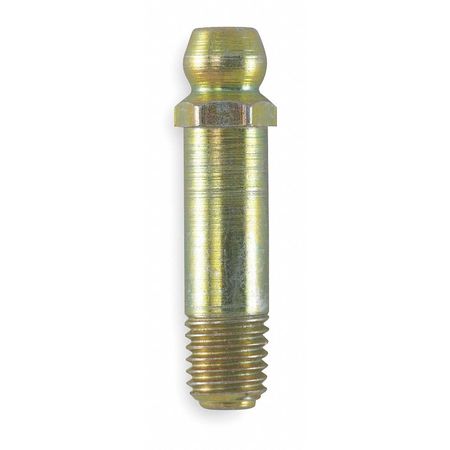 GF&D SYSTEMS Grease Fitting, Str, 1/4-28Sae 1.13OA, PK10 2PA82