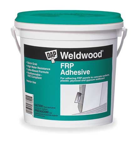 Dap FRP Construction Adhesive, FRP Series, Light Gray, 1 gal, Pail 60480